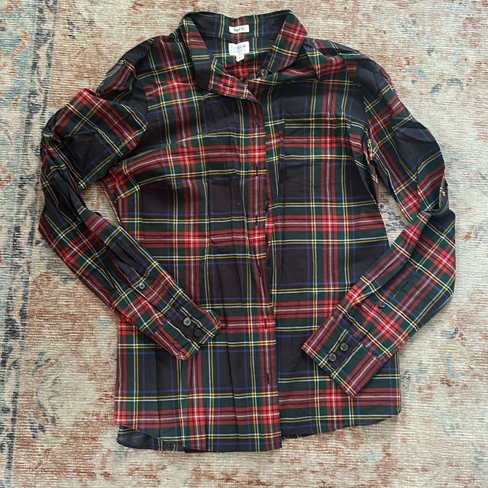 Plaid J.Crew Perfect Fit Shirt